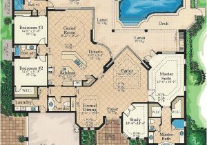 Florida Home Plans with Lanai Lanai Access for All 24104bg 1st Floor Master Suite