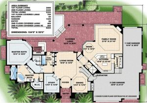 Florida Home Plans with Lanai Plan W76016gw Second Floor Family Room and Lanai E