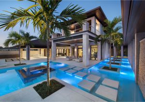 Florida Home Plans with Pool Custom Dream Home In Florida with Elegant Swimming Pool