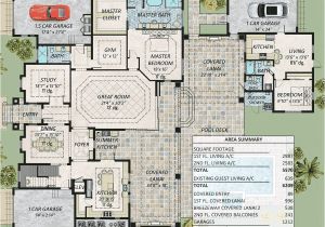 Florida House Plans with 2 Master Suites Spacious Florida House Plan with Two Master Suites