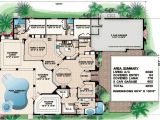Florida House Plans with Lanai Arched Windows and A Huge Covered Lanai 76005gw 1st