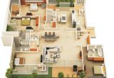 Four Bedroom Home Plans 4 Bedroom Apartment House Plans