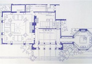 Frank Lloyd Wright Home and Studio Floor Plan Frank Lloyd Wright Studio Blueprint by Blueprintplace On