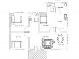 Free Cad Home Plans Three Bed Room Small House Plan Dwg Net Cad Blocks and