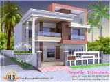 Free Small Home Plans Indian Design north Indian Style Flat Roof House with Floor Plan