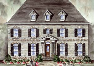 French Colonial Home Plans Cambridge Manor House Plan House Plans by Garrell