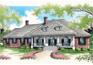Front and Back Porch House Plans One Story House Plans with Front and Back Porches Escortsea