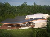 Futuristic Home Plans Futuristic Vacation Home Opens Up to Outdoors
