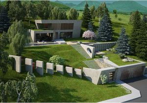 Garden and Home Architects Plans House Garden On A Steep Terrain On Behance
