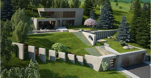 Garden and Home Architects Plans House Garden On A Steep Terrain On Behance