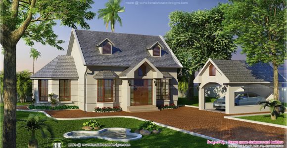 Garden and Home House Plans Vacation Garden Home Design In 1200 Sq Feet Kerala Home