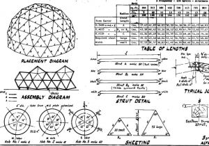 Geodesic Dome Home Plans Free 20 Foot Span for Saw Shed Pinteres