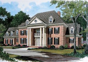 Georgian Home Plans Stately Georgian Manor 17563lv Architectural Designs
