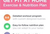 Get Fit at Home Plan Get Fit at Home No Equipment Workout Program for Men Women