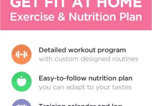 Get Fit at Home Plan Get Fit at Home No Equipment Workout Program for Men Women