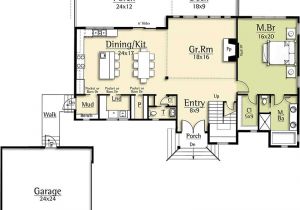 Great Floor Plans for Homes Modern House Plan with Two Story Great Room 18831ck