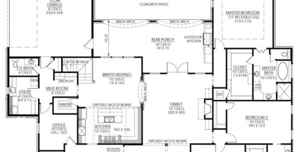 Great House Plans for Entertaining 653326 Great Country French Plan with Outdoor