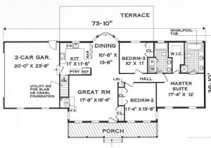 Great Room House Plans One Story Great One Story 7645 3 Bedrooms and 2 5 Baths the