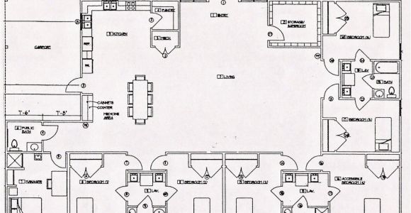 Group Home Floor Plans Group Homes Architecture Plans 27047