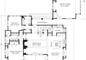 Guest Cottage Home Plans House Plans with attached Guest Quarters