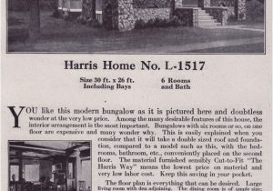 Harris Home Plans Website Side Gabled Craftsman Style Bungalow 1918 Harris Bros