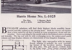 Harris Home Plans Website Single Story Modern Hipped Roof Bungalow 1918 Harris
