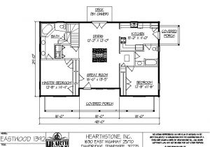 Hearthstone Home Plan Eastwood 1392a Hearthstone Homes