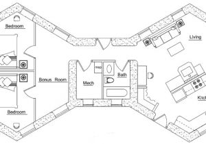 Hexagon Home Plans Polygonal Hexagonal Etc Earthbag House Plans