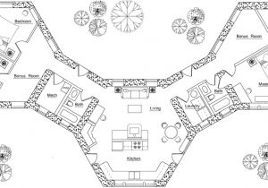 Hexagon Home Plans Polygonal Hexagonal Etc Earthbag House Plans