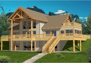 Hillside House Plans with A View Hillside House Plans Hillside House Plans Rear View Lake