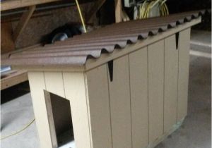Hinged Roof Dog House Plans Insulated Doghouse with Hinged Roof and Linoleum Flooring