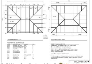 Hip Roof Barn Homes Plans 12×16 Hip Roof Shed Plans