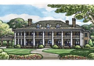 Historic southern Home Plans Colonial Plantation House Plans Historic southern