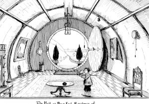 Hobbit Hole House Plans the Hall at Bag End J R R tolkien