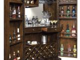 Home Bar Cabinet Plans Standing Wine and Liquor Cabinet In Dark Wood Home Bar