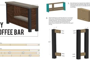 Home Bar Construction Plans Free Diy Coffee Bar Gray House Studio