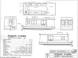 Home Boat Building Plans Aqua Casa Houseboat