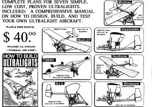 Home Built Aircraft Kits and Plans Wooden Ultralight Aircraft Plans the Best and Latest