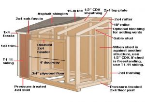 Home Built Shed Plans Modern Shed Plans 10 12