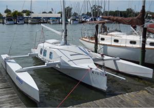 Home Built Trimaran Plans Custom Self Built 23 Foot Trimaran Small Trimarans