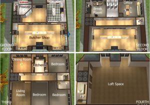 Home butcher Shop Plans Sunni Designs for Sims 2