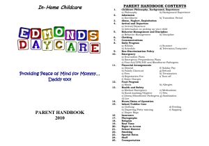 Home Care Emergency Preparedness Plan Home Daycare Schedule In Home Childcare Daycare the