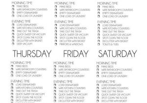 Home Cleaning Plan Easy Cleaning Schedule for Working Moms Women Fitness