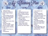 Home Cleaning Plan House Cleaning Free Weekly House Cleaning Plan