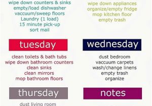 Home Cleaning Plan Printable Weekly Cleaning Schedule Get organized