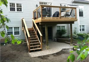 Home Deck Plans Second Floor Deck Designs Homes Floor Plans