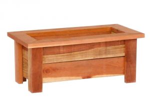 Home Depot Planter Box Plans Hollis Wood Products 31 In X 18 In Redwood Planter Box