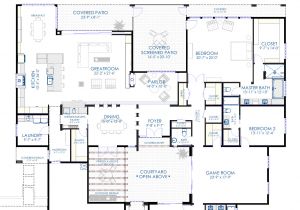 Home Design Plan Contemporary Courtyard House Plan 61custom Modern