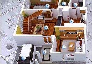 Home Design Plans Ground Floor 3d 3d Modern House Plans Collection