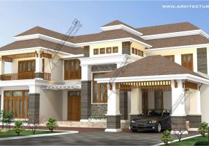 Home Designs and Plans Colonial Style House Designs In Kerala at 3500 Sqft 5000